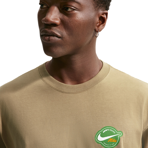 Nike NSW Orange T-Shirt - Men's - Beige/Multi - Image 3