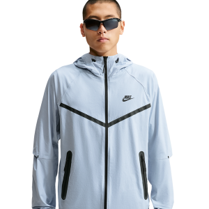 Nike Drifit Tech Woven Windrunner FZ Jacket - Men's - Light Armory Blue/Light Armory Blue/Black