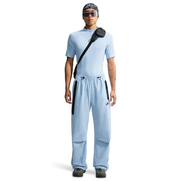 Nike Drifit Tech Woven Pant - Men's - Black/Light Armory Blue/Light Armory Blue - Image 6