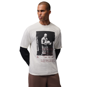 Jordan Love Letter Photo T-Shirt - Men's - Soft Pearl