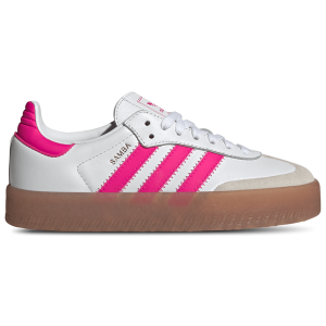 adidas Originals Sambae - Girls' Grade School - Ftwr White/Shock Pink/Gold Met