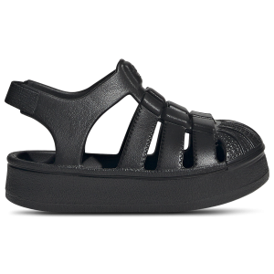 adidas Originals Superstar Sandals - Boys' Toddler - Black/Black/Black