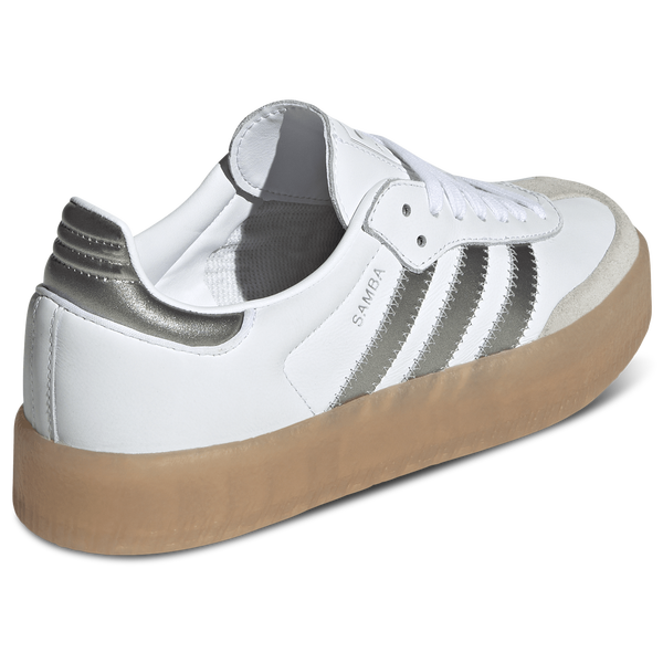 adidas Originals Sambae - Women's - White/Silver Metallic - Image 3