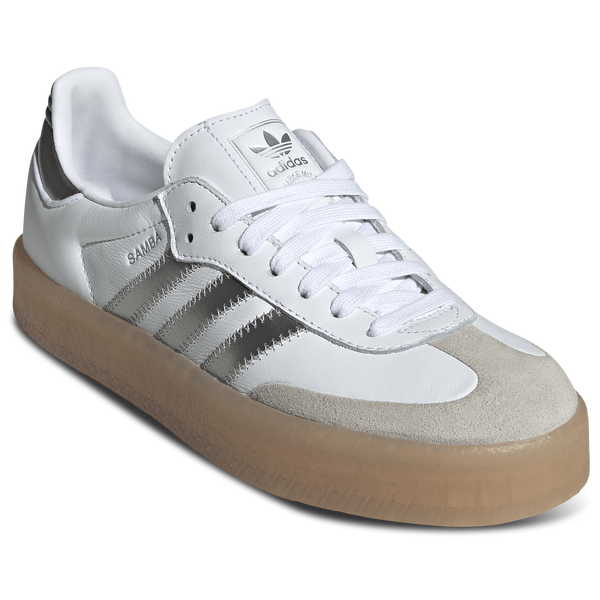 adidas Originals Sambae - Women's - White/Silver Metallic - Image 6