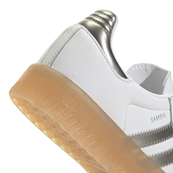adidas Originals Sambae - Women's - White/Silver Metallic - Image 7