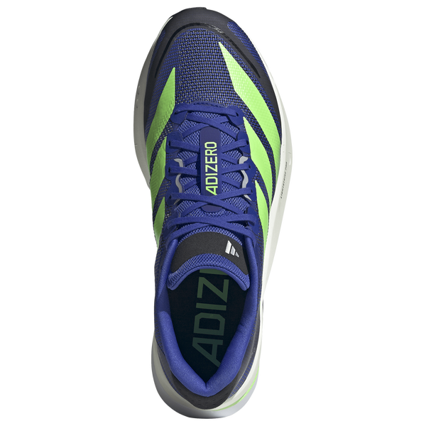adidas Boston 13 - Men's - Lime Burst/Lucid Blue - Image 4