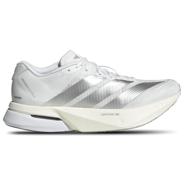 adidas adiZero Boston 13 - Women's - White/Matte Silver
