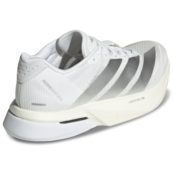 adidas adiZero Boston 13 - Women's - White/Matte Silver - Image 3
