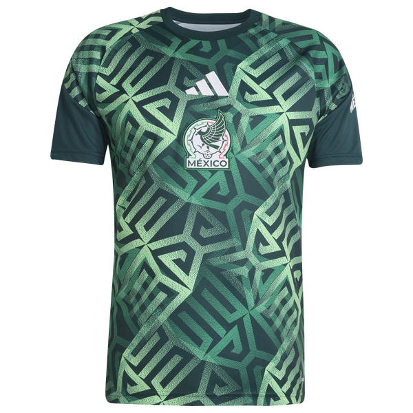 adidas Mexico 26 Home Pre Match Jersey - Men's - Green - Image 6
