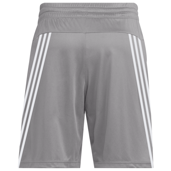 adidas 3 Stripe 7 Inch Shorts - Men's - Gray - Image 2