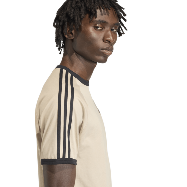 adidas 3-Stripes T-Shirt - Men's - Khaki/Black - Image 3