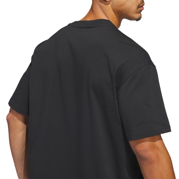 adidas Anthony Edwards World Of 5 T-Shirt - Men's - Black/Equipment Green - Image 4