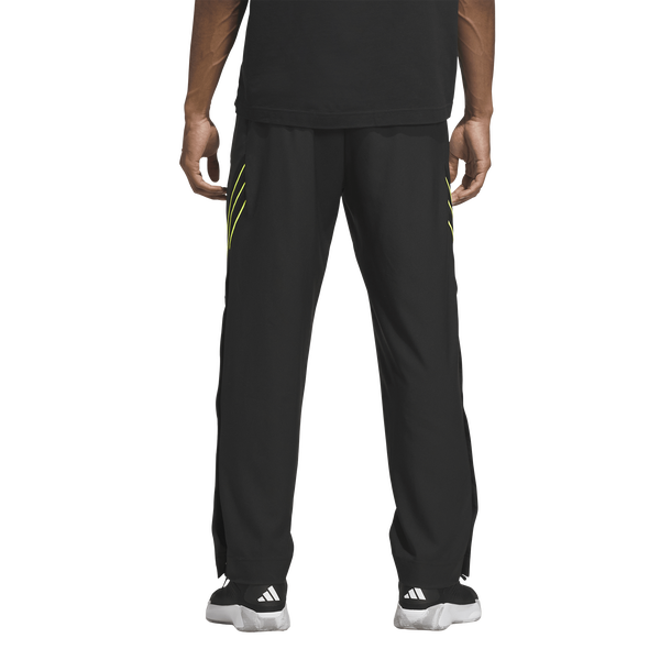 adidas CrazyLite Woven Basketball Pants - Men's - Solar Lemon/Black - Image 2
