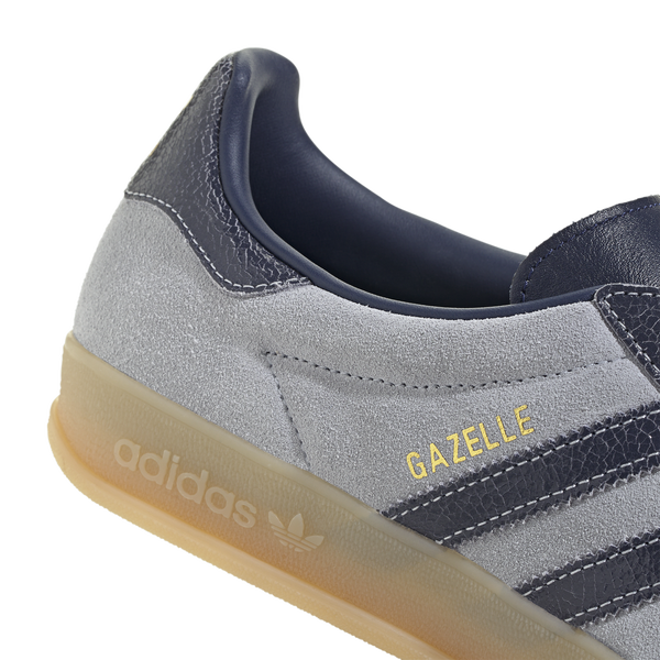 adidas Originals Gazelle - Men's - Halo Silver/Night Indigo/Gum - Image 7