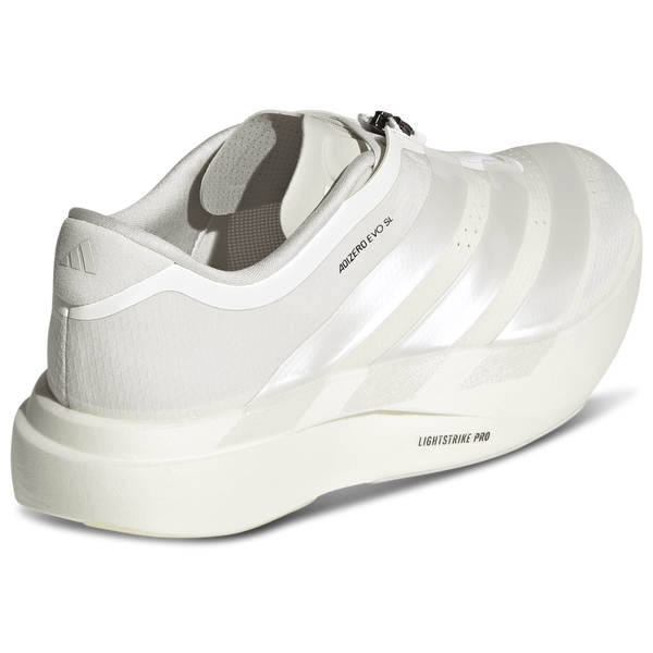 adidas adizero Evo SL Zipper - Women's - Core White/Zero Met/Orbit Grey - Image 3