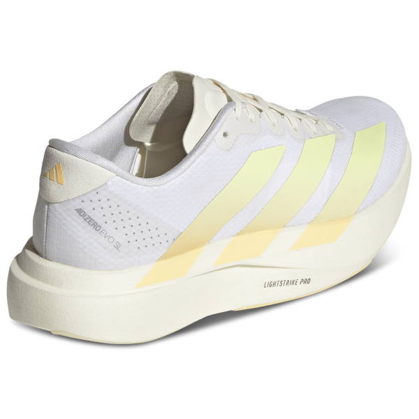 adidas adizero Evo SL Woven - Women's - Footwear White/Ice Tangerine/Off White - Image 3