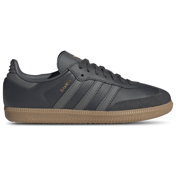 adidas Originals Samba - Boys' Grade School - Grey/Grey Four/Gum
