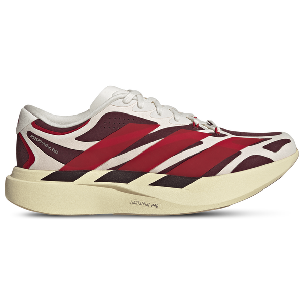 adidas adizero Evo SL Exo Suede - Men's - Off White/Better Scarlet/Maroon