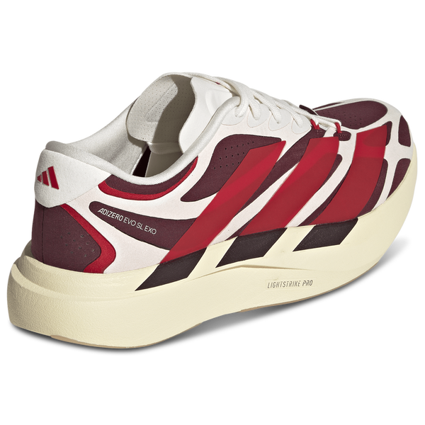 adidas adizero Evo SL Exo Suede - Men's - Off White/Better Scarlet/Maroon - Image 3