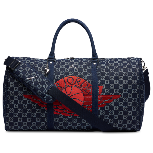 Jordan Monogram Duffel Bag - Adult - Dark Indigo Rinse/Red