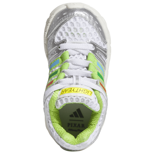 adidas Originals Control 5 - Boys' Toddler - Silver Mtlc/Solar Slime/Ftwr White - Image 4