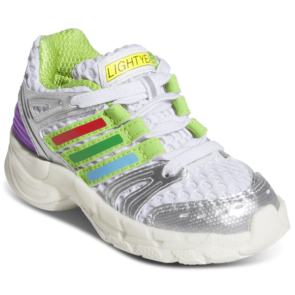 adidas Originals Control 5 - Boys' Toddler - Silver Mtlc/Solar Slime/Ftwr White - Image 6