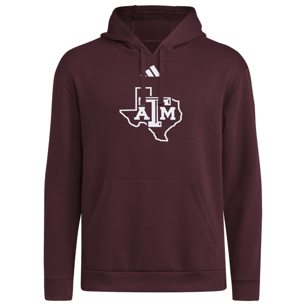 adidas College Logo Hoodie - Men's - Maroon