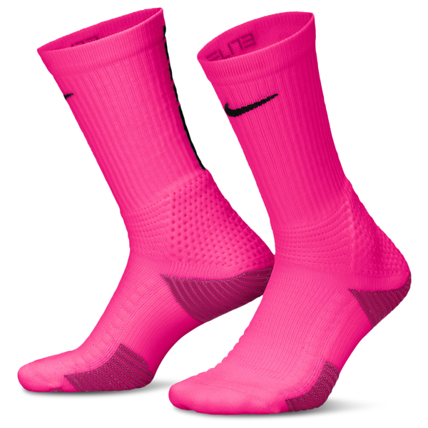 Nike Elite Cushion Crew Socks 1 Pair - Adult - Hyper Pink/Fireberry/Pinksicle
