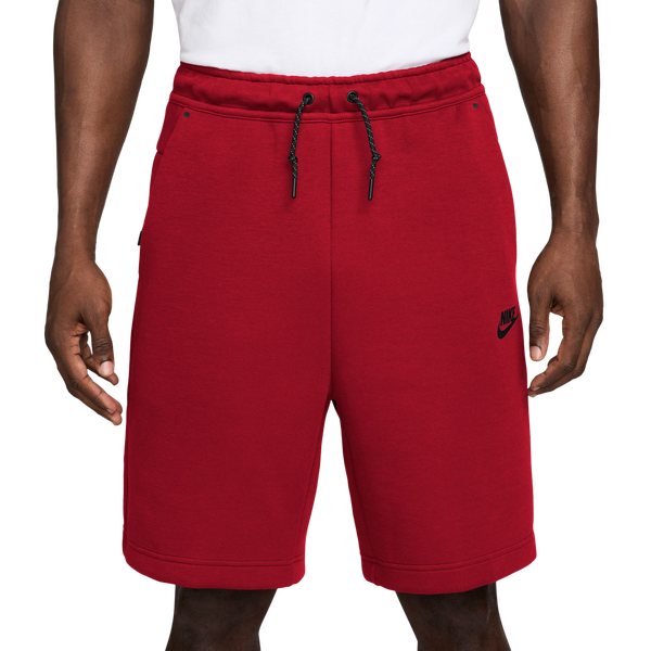 Nike Tech Fleece Shorts - Men's - Gym Red/Black