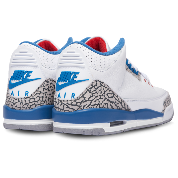 Jordan Retro 3 - Boys' Grade School - White/Varsity Red/True Blue - Image 4