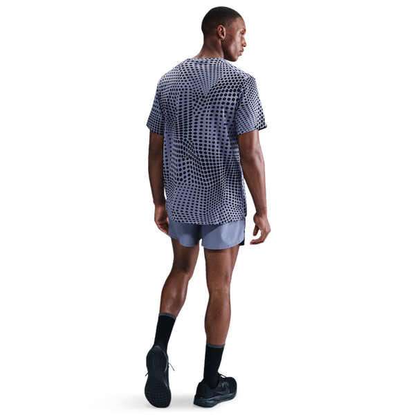 Nike Dri-FIT Stride 5" BF Shorts - Men's - Black/Reflective Silver/World Indigo - Image 2