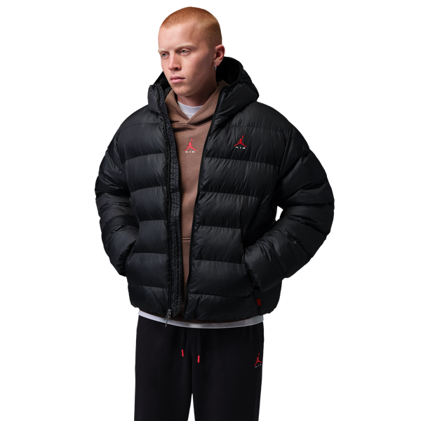 Jordan Brooklyn Puffer Jacket - Men's - Black/Uni Red