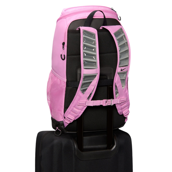 Nike Varsity Elite Backpack - Adult - Black/Light Photo Blue/Light Magenta - Image 9