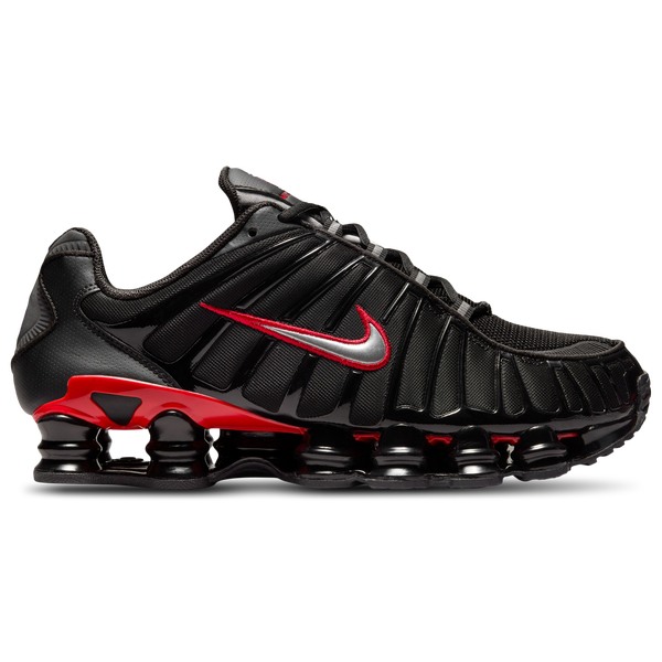 Nike Shox TL - Men's - Black/University Red/Metallic Silver