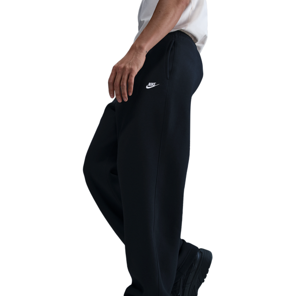 Nike Open Hem Club Pants - Men's - White/Black/Black - Image 3