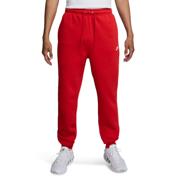 Nike Club Joggers - Men's - University Red/White