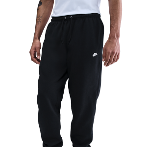 Nike Club Cuff Fleece Pants - Men's - Black/White/Black