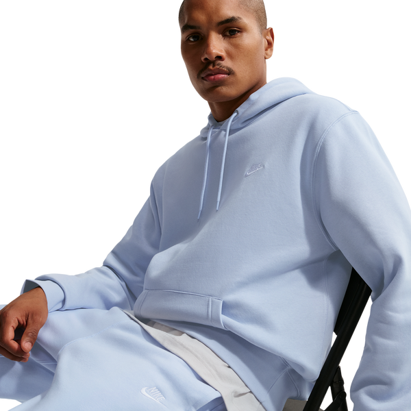 Nike Club BB Pull Over Hoodie - Men's - Hydrogen Blue/Hydrogen Blue/White - Image 5