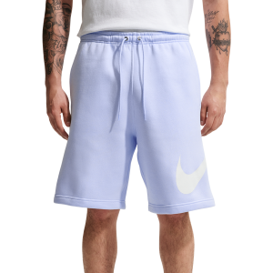 Nike Solo Swoosh Fleece Shorts - Men's - Blue/White
