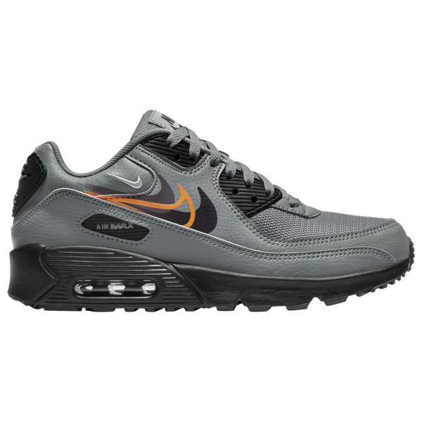 Nike Air Max 90 NN - Boys' Grade School - Black/Smoke Grey/Bright Mandarin