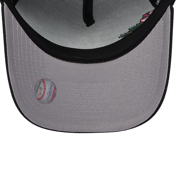 New Era MLB 940 A-Frame Tropical Flower Cap - Adult - Black - Image 5