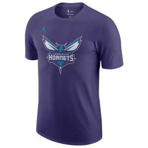 Nike Charlotte Hornets Team Logo Short Sleeve T-Shirt - Men's - Purple