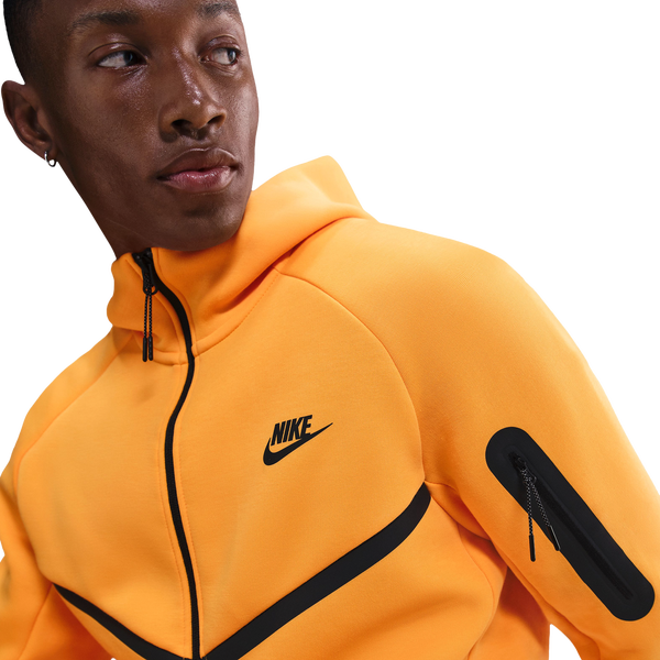 Nike NRG Tech Fleece Full Zip Windrunner Hoodie - Men's - Orange/Black - Image 3