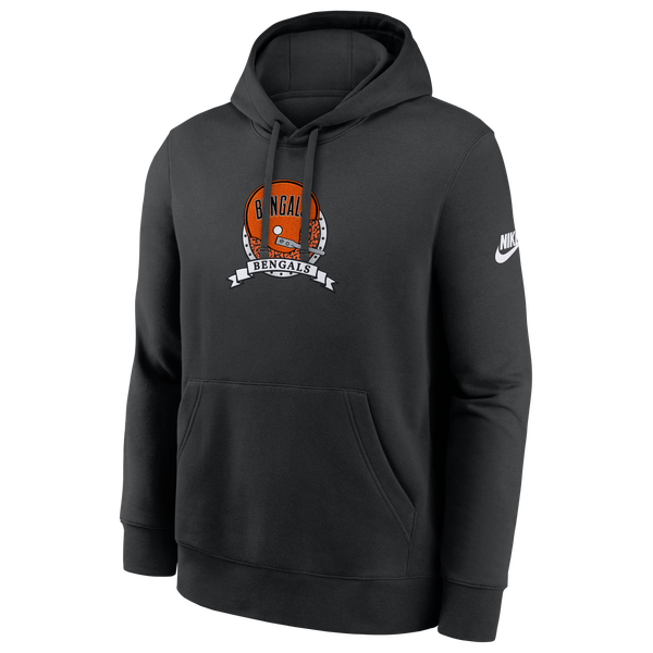 Nike Bengals Rewind Hoodie - Men's - Black - Image 2
