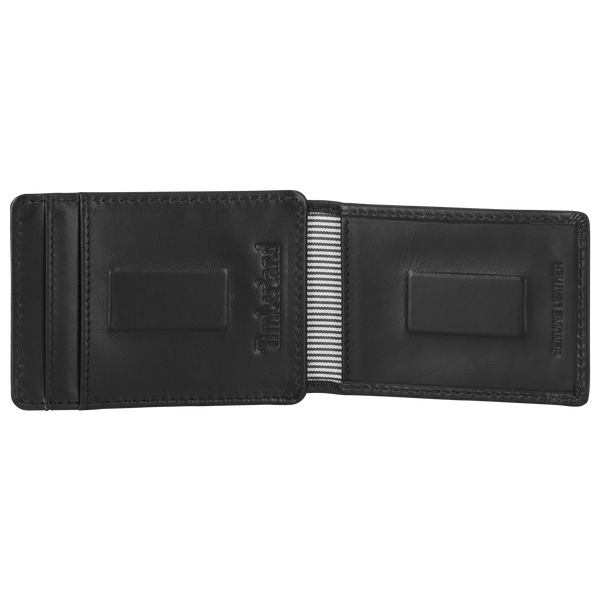 Timberland Magnetic Clip Front Pocket Wallet - Men's - Black - Image 3