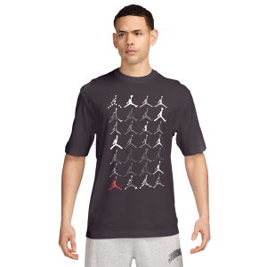 Jordan Brooklyn NC Logo Graphic Short Sleeve Crew - Men's - Off Noir