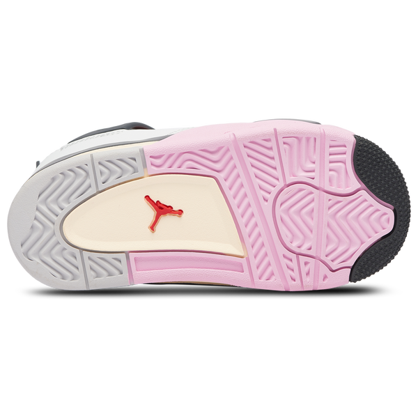 Jordan Retro 4 - Girls' Toddler - Off White/Gray/Pink - Image 5
