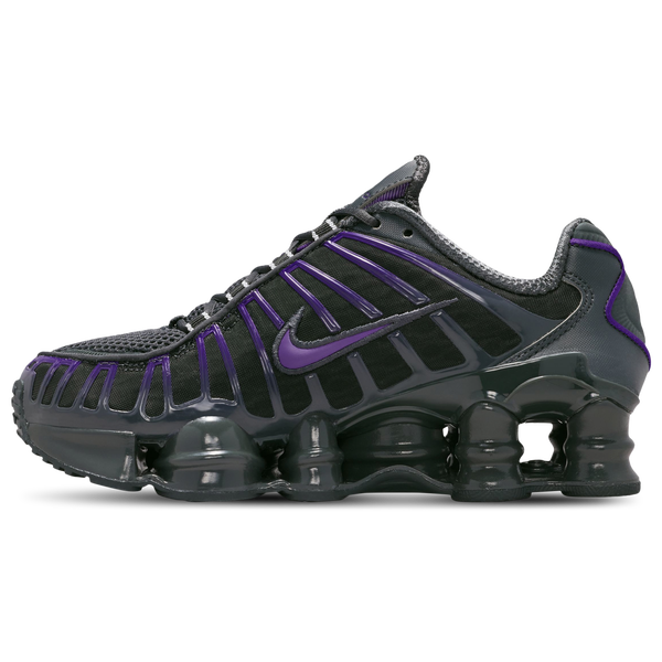 Nike Shox TL - Girls' Grade School - Smoke Grey/Court Purple - Image 2