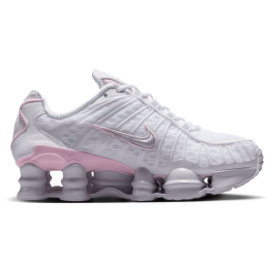 Nike Shox TL - Boys' Grade School - White/Metallic Silver/Pink Foam