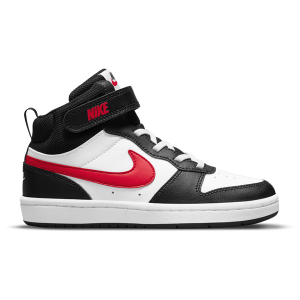 Nike Court Borough Mid 2 - Boys' Preschool - White/Univ Red/White